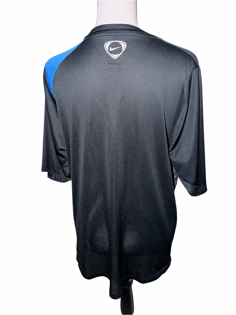 Nike Dry Fit Logo Gradient Training Soccer Jersey Athletic Short Sleeve Medium - Picture 4 of 5